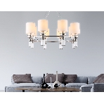 Люстра Ambrella light LH71293/8 SN/WH никель/белый E14/8 max 40W D830*780, фото6