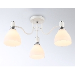 Светильник Ambrella light TR303302/3 WH/CH/FR белый/хром/белый матовый E27*3 max 60W D600*270, фото 1
