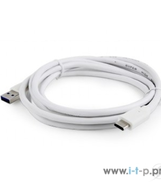 Кабель USB Cablexpert CCP-USB3-AMCM-6-W, USB3.0 AM/USB Type-C, 1.8м, белый, пакет