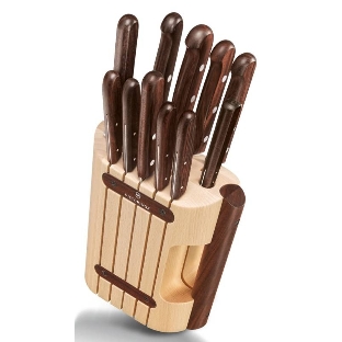 Набор ножей кухонных Victorinox Wood (5.1150.11) компл.: 11 шт с подставкой дерево подар.коробка