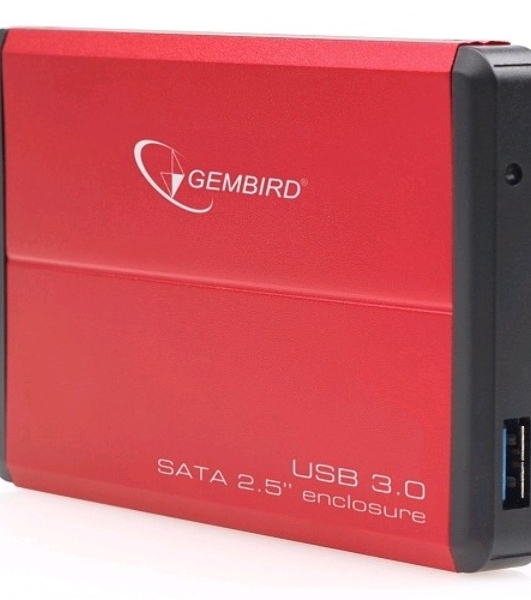Внешний корпус для HDD Gembird EE2-U3S-2 2.5' EE2-U3S-2, черный, USB 3.0, SATA