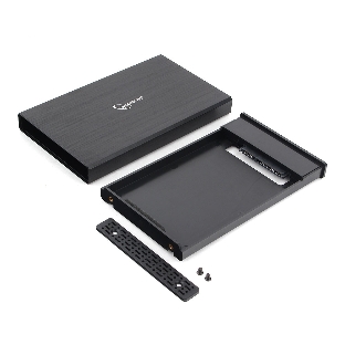 Внешний корпус 2.5' Gembird EE2-U3S-55, черный, USB 3.0, SATA, алюминий