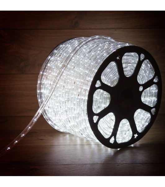 Дюралайт Neon-night LED, постоянное свечение (2W) – белый, 36 LED/м, бухта 100 м