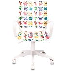 Кресло Бюрократ BuroKIDS 1 W белый, ткань, 120 кг, фото7