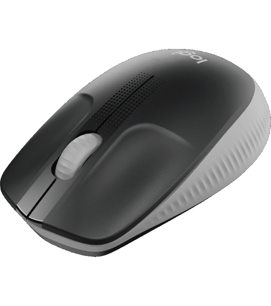 Мышь беспроводная Logitech M190 черный/серый, 1000 dpi, радиоканал, USB, кнопки - 3