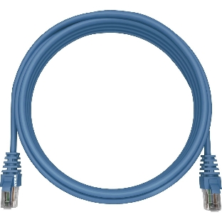 Патч-корд NTSS NTSS-PC-UTP-RJ45-5e-1.0-LSZH-BU NTSS-PC-UTP-RJ45-5E-1.0-LSZH UTP RJ-45 вил.-вилка RJ-45 cat.5e 1м синий LSZH (уп.:1шт) 26AWG