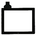 Сенсорное стекло (тачскрин) Cube U9GT2 300-L3312A-A00-V1.0, черное, фото3