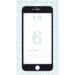 Защитное стекло 4D для Apple iPhone 6/6S Plus черный