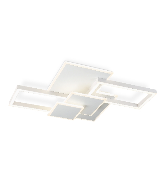 Потолочный светодиодный светильник Ambrella light FA1031/5 WH белый 95W 3000K-6400K 705*500*95 (ПДУ ИК)