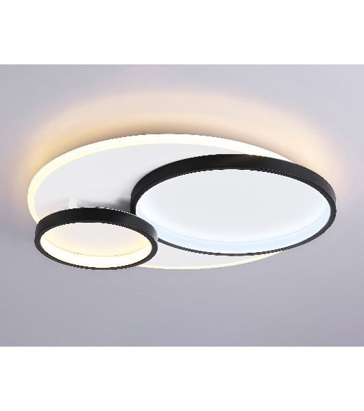 Светильник Ambrella light FA7719 WH/BK белый/черный 3000K-6400K 64W 490*470*90 (ПДУ РАДИО 2.4G)
