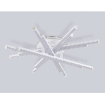 Потолочный светодиодный светильник Ambrella light FL6275 WH белый 134W 3000K-6400K 800*800*165 (ПДУ ИК), фото 1