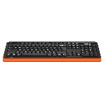 Клавиатура проводная A4Tech Fstyler FKS10, USB, черный/оранжевый, фото12