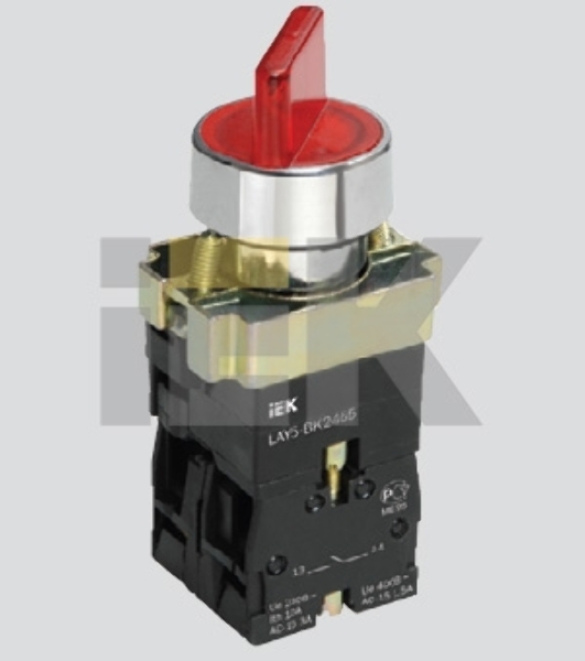 Переключатель LAY5-BK2365 на 2 полож. зел. IEK BSW90-BK-2-K06