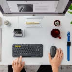 Мышь беспроводная Logitech Pebble M350 графитовый, 1000 dpi, радиоканал, Bluetooth, USB, кнопки - 3, фото12
