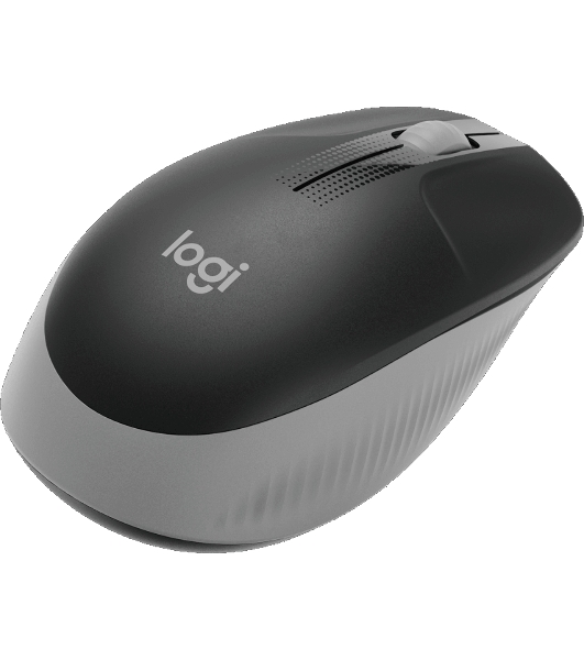 Мышь беспроводная Logitech M190 черный/серый, 1000 dpi, радиоканал, USB, кнопки - 3