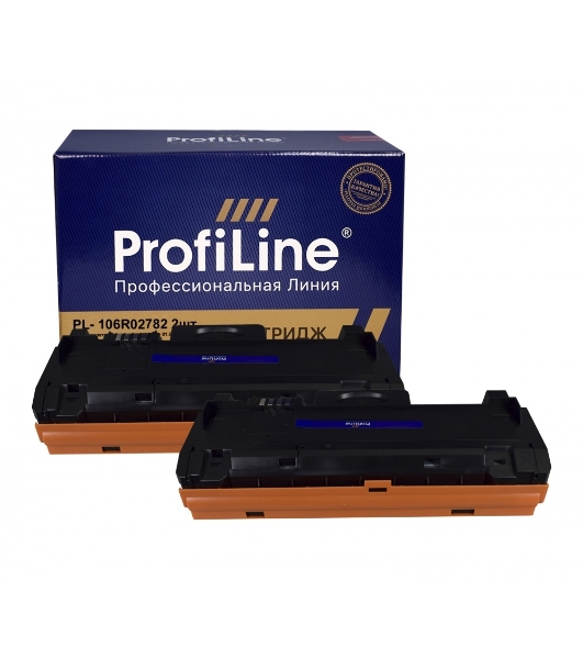 Картридж лазерный ProfiLine PL-106R02782, двойная упаковка, для принтеров Xerox Phaser 3052/3260/WorkCentre 3215/3225/3052NI/3260DI/3260DN/3260DNI/3215NI/3225DNI (для аппаратов, выпущенных после 01.07.2017) 2х3000 копий