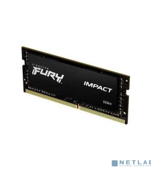 Оперативная память Kingston Fury Impact, DDR4, 8GB (1x8GB), 3200MHz, CL20, SO-DIMM