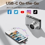 Кард-ридер Vention CLMH0/серый/OTG USB 2.0 CM/MicroSD/USB Type-C/металл, фото11