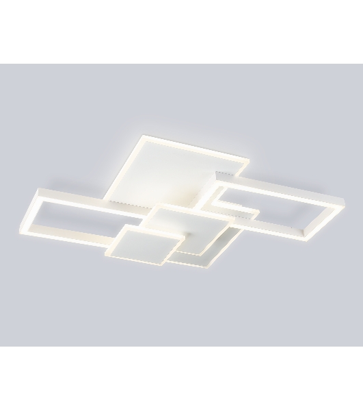 Потолочный светодиодный светильник Ambrella light FA1031/5 WH белый 95W 3000K-6400K 705*500*95 (ПДУ ИК)
