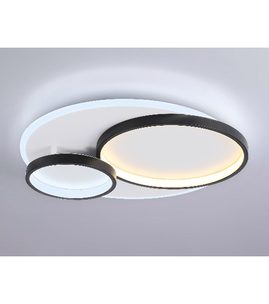 Светильник Ambrella light FA7719 WH/BK белый/черный 3000K-6400K 64W 490*470*90 (ПДУ РАДИО 2.4G)