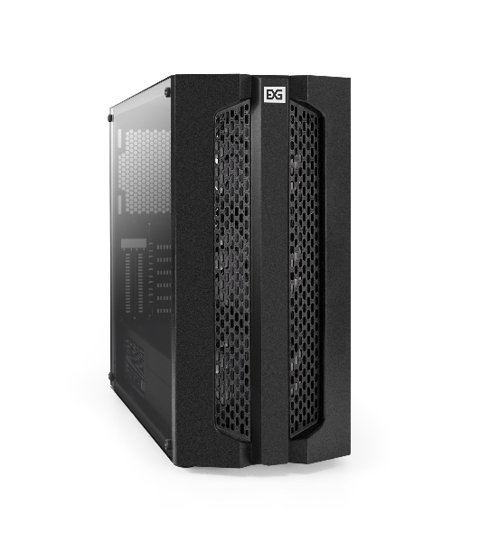 Компьютерный корпус Miditower ExeGate EVO-9205-EVO800 (ATX, БП EVO800RGb с вент. 12 см, с окном, 1хUSB+1хUSB 3.0, аудио, черный, 3 вент. 12см с RGb подсветкой)
