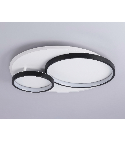 Светильник Ambrella light FA7719 WH/BK белый/черный 3000K-6400K 64W 490*470*90 (ПДУ РАДИО 2.4G)