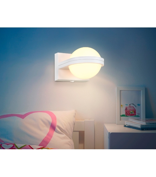 Настенный светодиодный светильник Ambrella light FW555 SWH белый песок LED 3000K 5W 80*80*138
