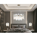 Светильник Ambrella light LH31251/6 BS/CL латунь/прозрачный E14*6 max 40W D510*270, фото 1