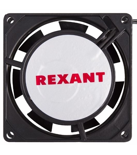 Вентилятор для корпуса Rexant RX 8025HS 220VAC черный, 80 мм, 2450 об/мин, 29 дБ, 2 pin