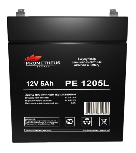 Батарея для ИБП Prometheus Energy РЕ1205L 12В 5А·ч