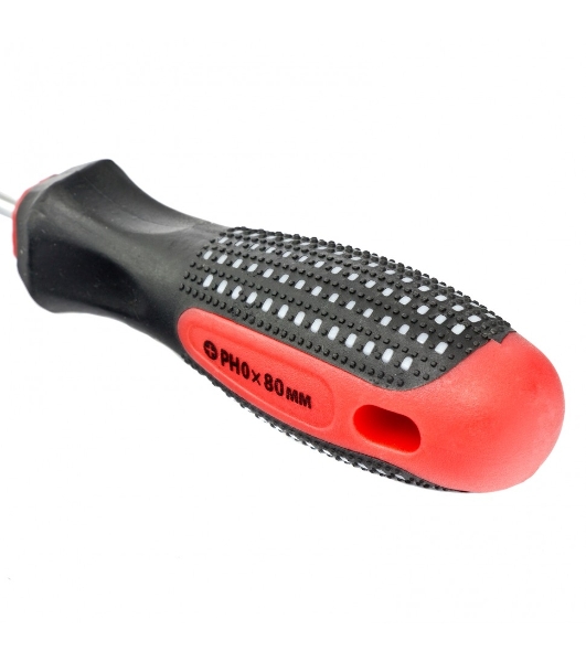 Отвертка Matrix Fusion, PH0 х 80 мм, CrV, 3-х компонентная рукоятка 'anti slip'