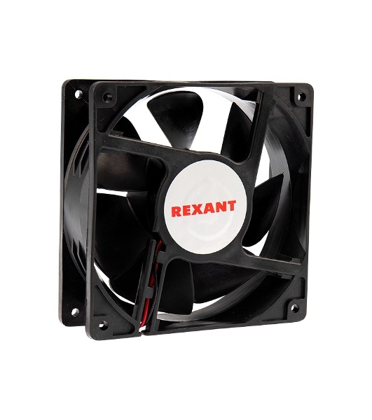 Вентилятор для корпуса Rexant RХ 12038MS 12 VDC черный, 120 мм, 2300 об/мин, 36 дБ, 2 pin