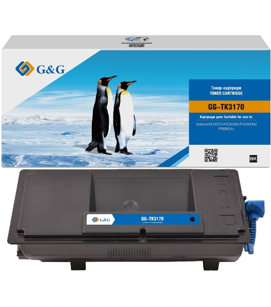 Картридж лазерный G&G GG-TK3170 черный (15500 стр.) для Kyocera ECOSYS P3050dn/P3055dn/P3060dn