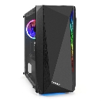 Компьютерный корпус Minitower ExeGate EX294384RUS Mistery R2 (mATX, без БП, 2*USB+1*USB 3.0, аудио, черный, 1 вент. 12см с RGb подсветкой и полоса на передней панели, боковая панель - закаленное стекло), фото16