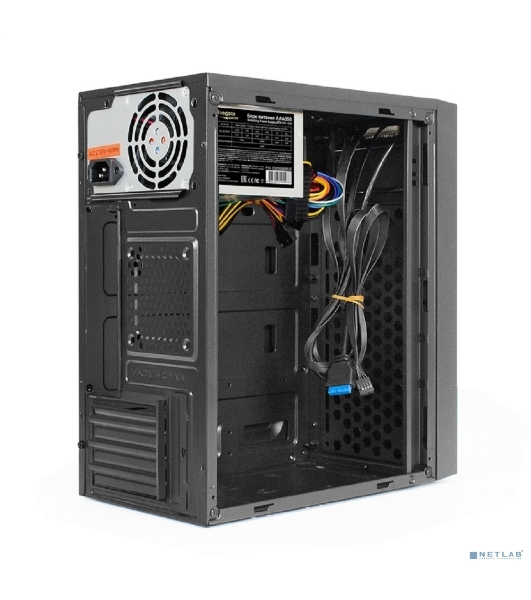 Компьютерный корпус Minitower ExeGate BAA-114U2-AAA350 (mATX, БП AAA350 с вент. 8см, 1хUSB+2хUSB 3.0, аудио, черный)