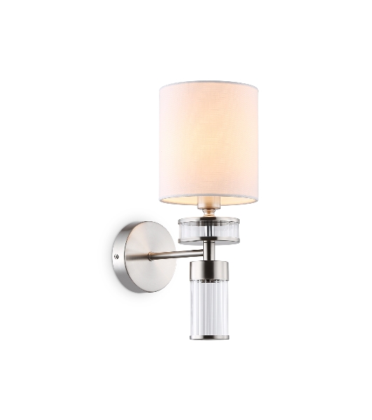 Настенный светильник Ambrella light LH71295 SN/WH никель/белый E14 max 40W 210*130*340