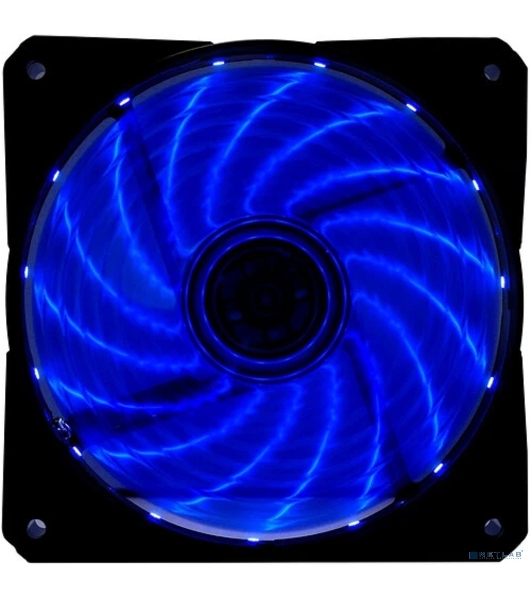 Вентилятор для корпуса Digma DFAN-LED-BLUE черный, 120 мм, 1200 об/мин, 23 дБ, 4 pin