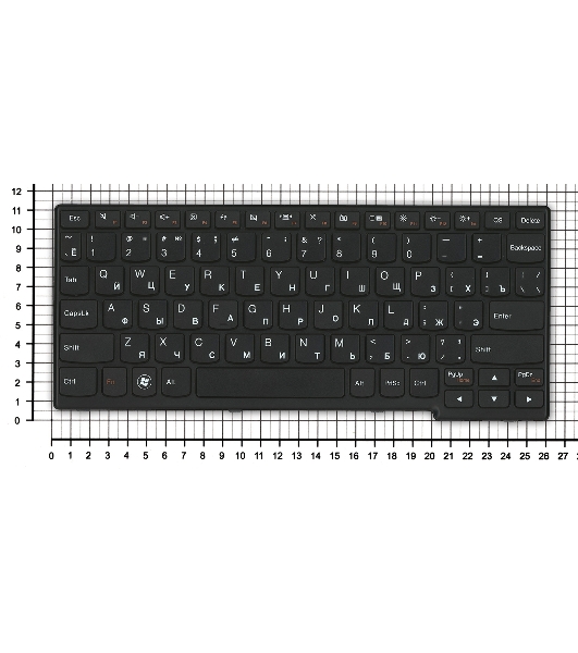 Клавиатура для ноутбука Lenovo IdeaPad S205 черная