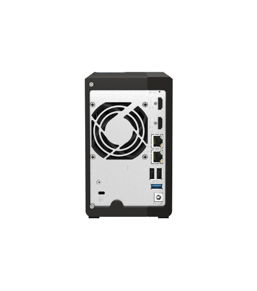 SMB QNAP TS-253E-8G NAS, 2-tray w/o HDD. 2xHDMI-port. 4-core Celeron J6412 2-2.6 GHz, 8Gb DDR, 2x2.5Gb LAN, 2 x M.2 2280 PCIe Gen 3 x2, 2x USB 3.2 Gen 2 (10Gbps) Port, 2x USB 2.0 port