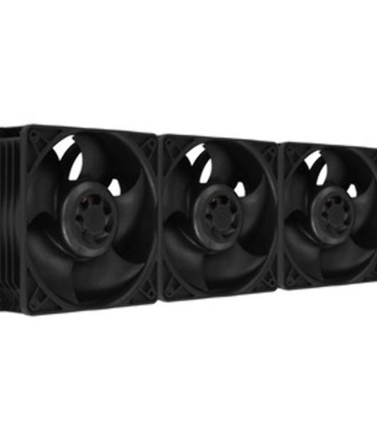 Комплект вентиляторов для корпуса Arctic S12038-4K 3 Pack черный, 120 мм, 4000 об/мин, 4 pin