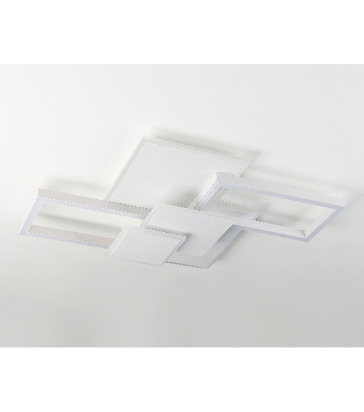 Потолочный светодиодный светильник Ambrella light FA1031/5 WH белый 95W 3000K-6400K 705*500*95 (ПДУ ИК)