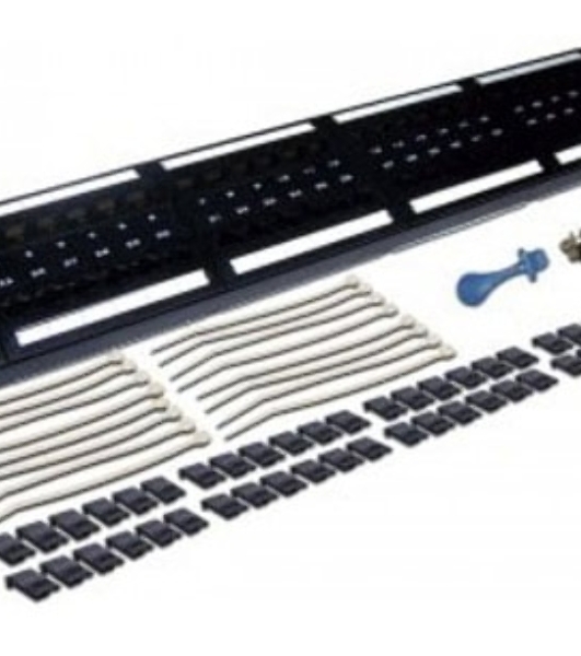 Патч-панель Lanmaster LAN-PPL48U5E 19' 2U 48xRJ45 кат.5e UTP