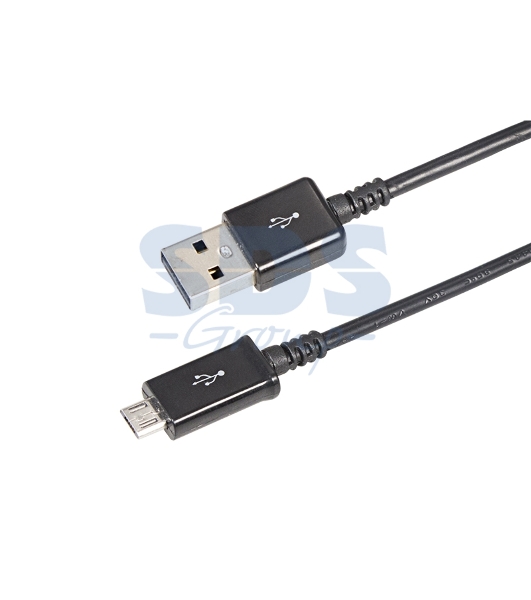 Кабель Rexant USB кабель microUSB длинный штекер 1М черный