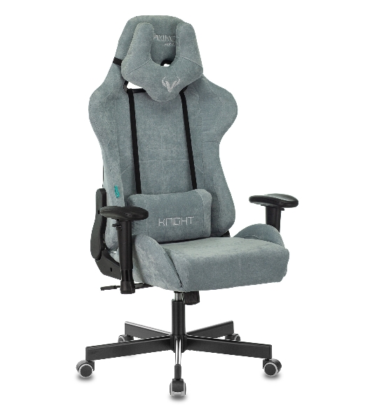 Кресло Бюрократ VIKING KNIGHT LT28 FABRIC серо-голубой, ткань, 120 кг, механизм качания