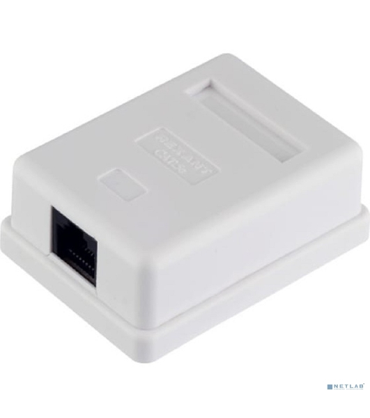 Розетка компьютерная Rexant 1-м ОП RJ45 CAT 5E бел.