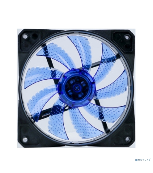 Вентилятор для корпуса Digma DFAN-LED-BLUE черный, 120 мм, 1200 об/мин, 23 дБ, 4 pin