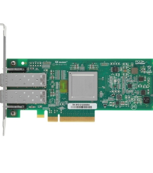 Контроллер Qlogic QLE2562-CK 8Gb 2-port FC HBA x8 PCIe LC multi-mode optic