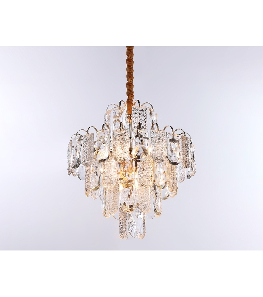 Светильник Ambrella light TR5231/9 SGD/CL/FR золото/прозрачный/белый матовый E27*9 max 40W D500*530
