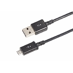 Кабель Rexant USB кабель microUSB длинный штекер 1М черный, фото 1