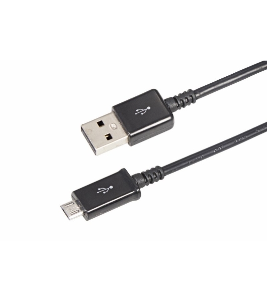 Кабель Rexant USB кабель microUSB длинный штекер 1М черный